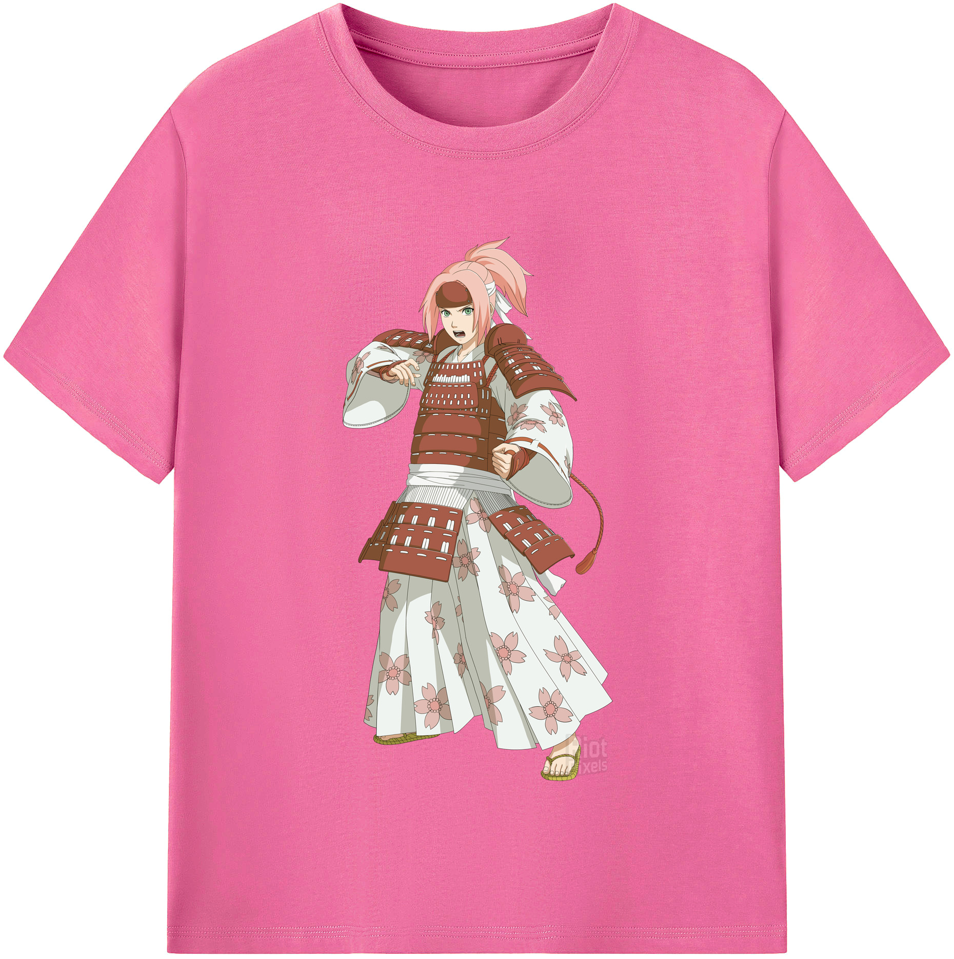 （画像用） NARUTO -ナルト- 春野サクラ Haruno Sakura レディースカジュアルプリントTシャツ（綿100％）